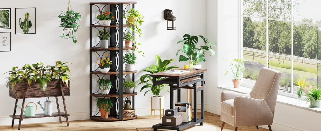 Rustik Schönes Eckregal – Industrielles Design – 170 cm Höhe